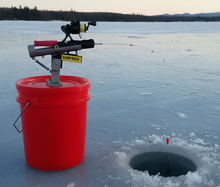 Load image into Gallery viewer, Hook-Setting Rod Holder for Ice Fishing & Panfish