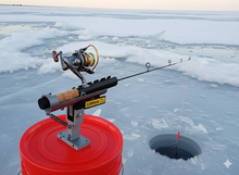 Load image into Gallery viewer, Hook-Setting Rod Holder for Ice Fishing & Panfish
