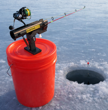 Load image into Gallery viewer, Auto Hook-setting Rod Holder for ice fishing and open water - Lifetime Warranty
