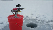 Load and play video in Gallery viewer, Hook-Setting Rod Holder for Ice Fishing &amp; Panfish
